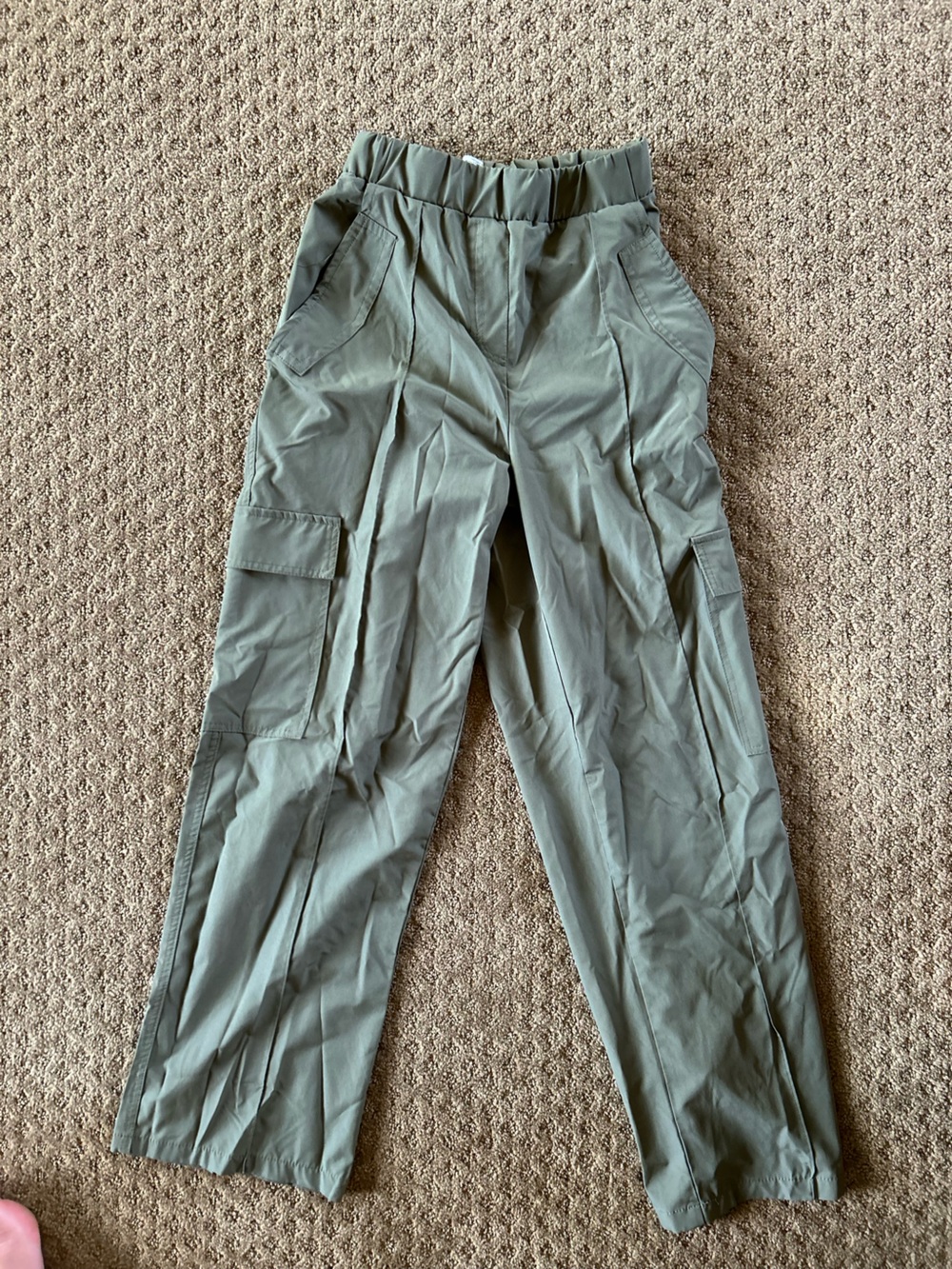 Olive Green Cargo Utility Pants